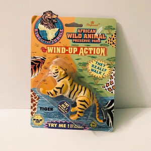 Vtg 1993 Imperial Wild Animal Tiger Wind Up  Action Toy